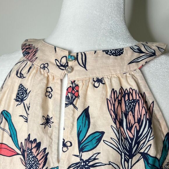 Rachel Ashwell Linen Floral Dress Size M - Picture 6 of 11